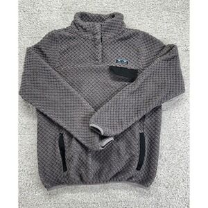 Simply Southern Collection Womens Gray Fleece Long Sleeve Mock Neck‎ Jacket M